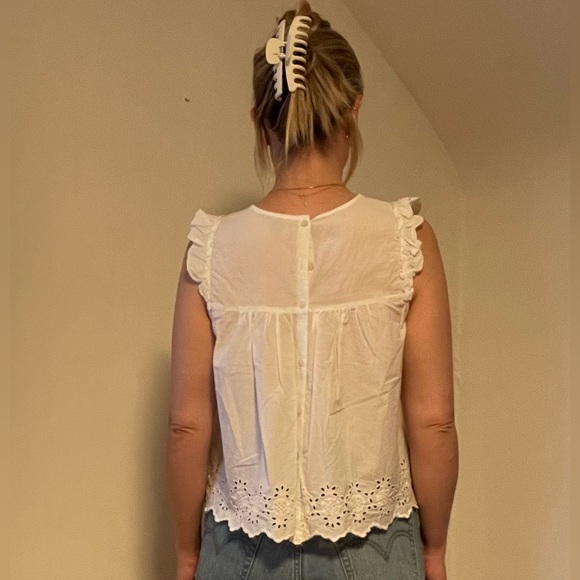 Sleeveless Eyelet Top - Picture 2 of 10